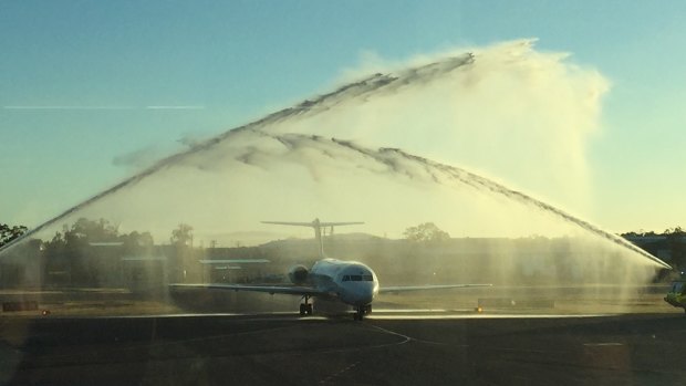 Alliance Airlines touches down in Gladstone.