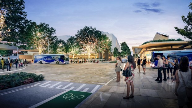 The Cultural Centre precinct could become much more pedestrian friendly once the Brisbane Metro underground station was built.