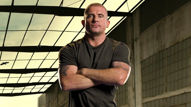 Comical: Dominic Purcell, seen here in <i>Prison Break</i>, plays a comic book hero in his new series.