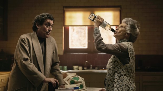 Ian McShane (left) and Cloris Leachman in the head-trip that is American Gods.