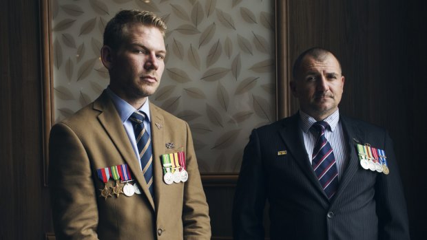 Veterans Peter Mullaly and Lee Sarich have spoken of the effects of military service.