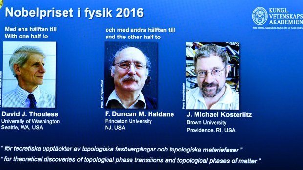 Royal Swedish Academy of Sciences announces the winners of the Nobel prize in physics.