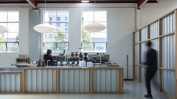 Lt Cardigan and Bench Coffee Co share an industrial-sized space in Brunswick.