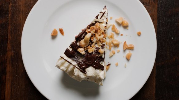 The topping is the best part of the Viennetta slice.