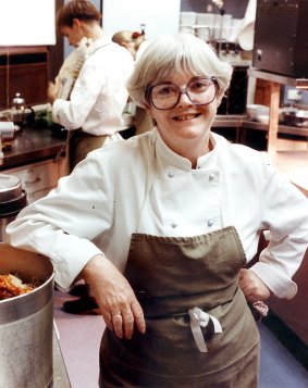 Stephanie Alexander in the kitchen of her Hawthorn restaurant.