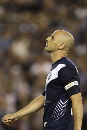 Dejected: Current Melbourne Victory manager Kevin Muscat missed a penalty in the 2010 shootout.