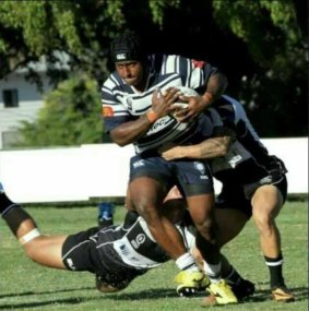 Iosefo Bele Tabalala playing for Brothers Rugby Club.