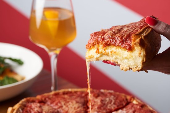 The Chicago pizzas take 30 minutes to bake, thanks to a 5.5 centimetre crust.