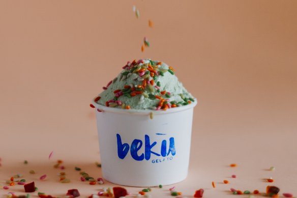 Paan gelato (like the Indian snack made from betel leaf and spices) is one of the flavours you'll find at Beku Gelato.