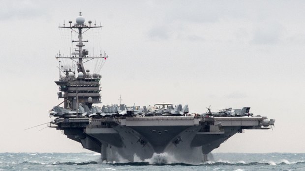 The US would need all of its available aircraft carrier battle groups to hit North Korea pre-emptively. 