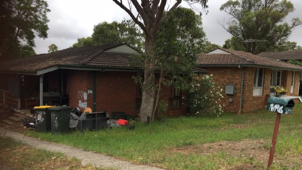 The house where the five-year-old girl suffered a suspected methadone overdose.