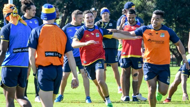 All smiles: Mitchell Moses.