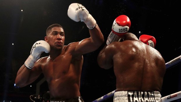 Britain's best: Anthony Joshua successfully defends his heavyweight titles in Cardiff.