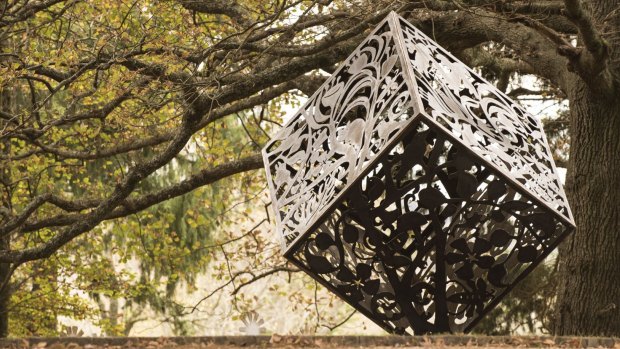 Heidi McGeogh, A Moment in Time, on the Canberra Grammar School campus as part of the Outdoor Sculpture Festival.