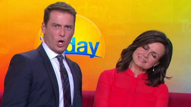 Lisa Wilkinson and colleague Karl Stefanovic.