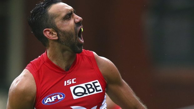Rested: Adam Goodes is sick and tired of the abuse.