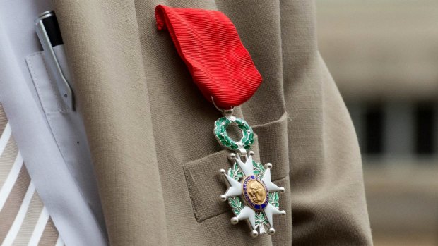 The Legion d'Honneur was awarded to four men who averted a terrorist tragedy on a French train.