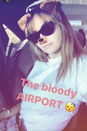 Jesinta Franklin avoided the chaos at Sydney Airport and made it safely to Melbourne in time for the semi-final.