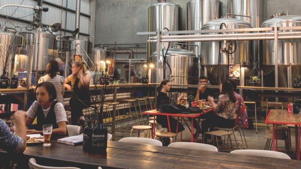 Two Birds brewing is housed in an old Spotswood factory.