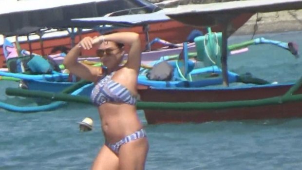 A reclusive Schapelle Corby emerges to catch some sun at Kuta beach in early May.