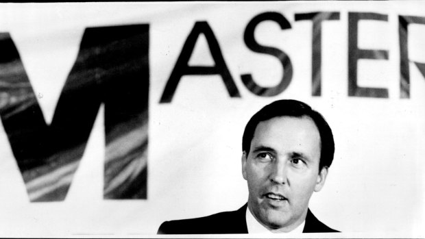 Then treasurer, Paul Keating, attending a Master Builders Federation of Australia seminar in 1987. 