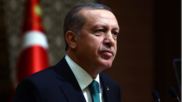 Cracking down: "We have gone into their lairs, and we will go into them again": President Recep Tayyip Erdogan.