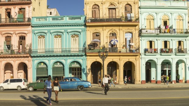 The Paseo Marti in Havana, Cuba.