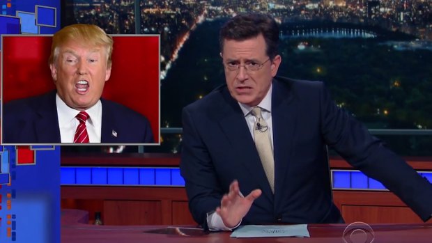 Stephen Colbert called on Trump to take action this time on gun control.