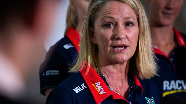 Melbourne Vixens Head Coach, Simone McKinnis,  . (Photo by Chris Hopkins/Fairfax Media)