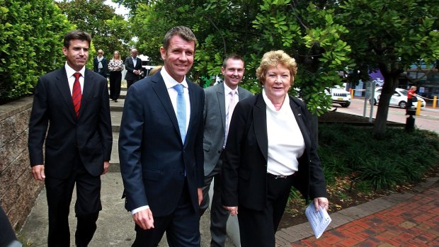 Mr Baird and Health Minister Jillian Skinner in Randwick on Monday.