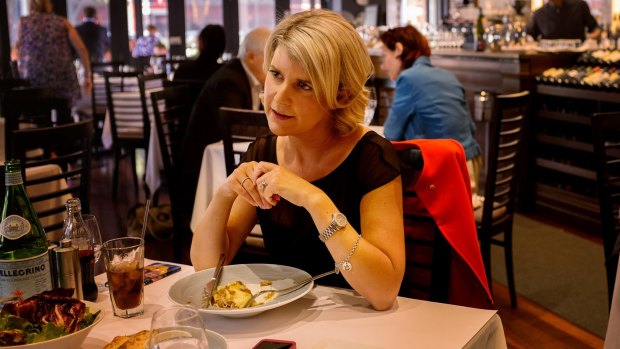 Above politics: Natasha Stott Despoja lunches in her hometown of Adelaide.