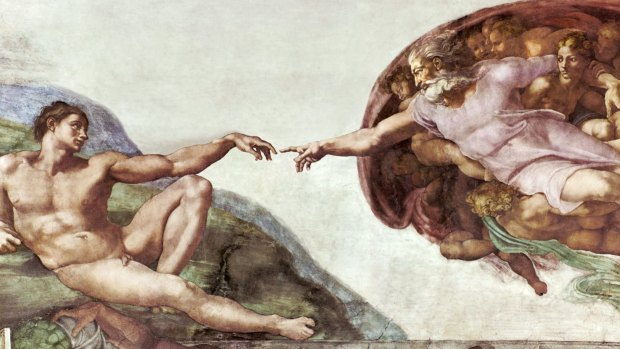 Michelangelo's magnificent frescoes in the Sistine Chapel.