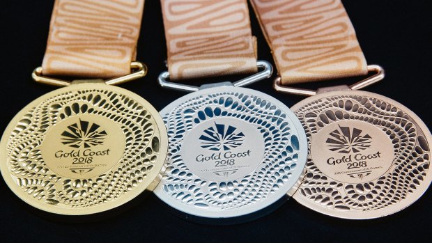 Medals for the 2018 Games, which will be held on the Gold Coast.