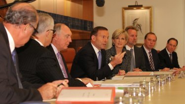 Ms Bishop made the comments during a full meeting of the Abbott ministry.