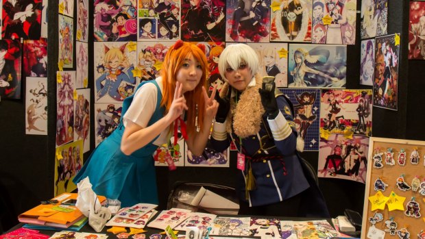 Smash!: Cosplayers out in force for the manga and anime convention.