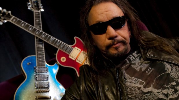 Former Kiss guitarist Ace Frehley is back on the road.













 

 
  
 


Ace Frehely, former member of the band Kiss, who is 
touring Australia in October 2009. Photo by Kevin Britton.