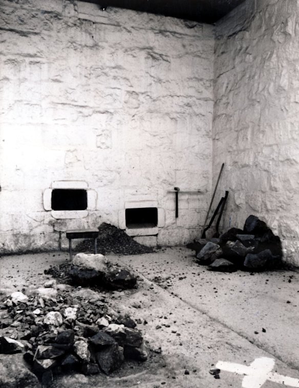 The labour yard of H Division in 1975.