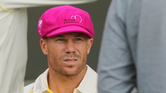 King of Charm: David Warner began the latest saga of mind games.