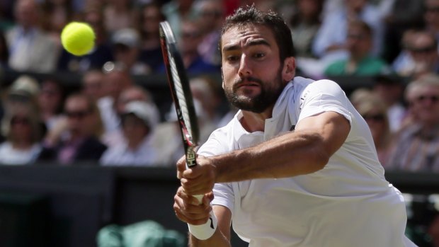 Marin Cilic tightened up when the finish line came clearly into view. 