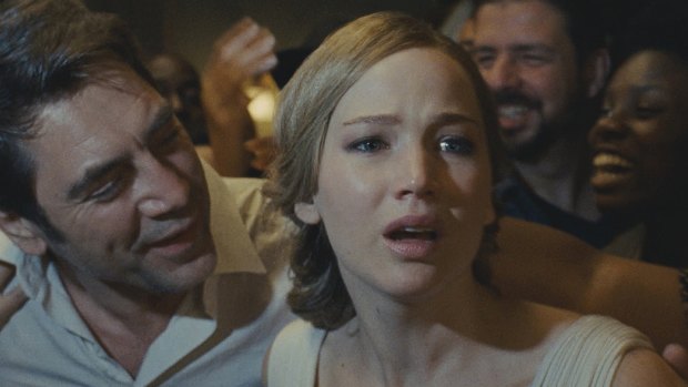 Wildly ambitious: Javier Bardem and Jennifer Lawrence in Mother!
