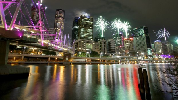 Brisbane will mark the new year with fireworks displays at 8.30pm and midnight. 