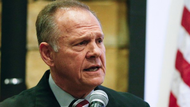 Former Alabama Chief Justice and US Senate candidate Roy Moore