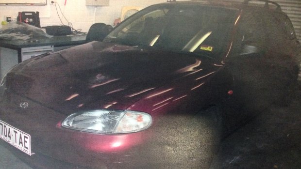 Police believe this car was driven by Mr Hanson on the day of his disappearance in 2014.