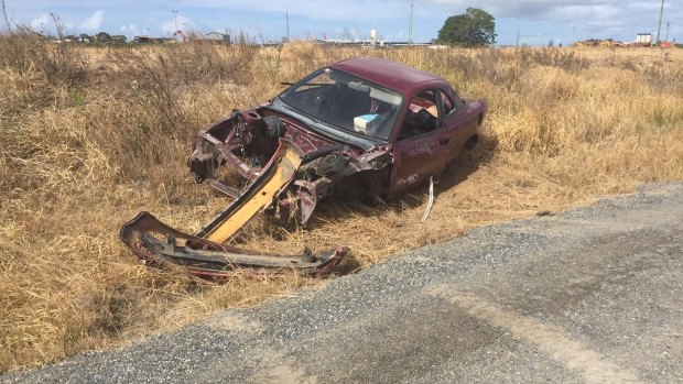 A bit of clean-up work needed on the road to Brisbane's proposed cruise ship terminal at Luggage Point.