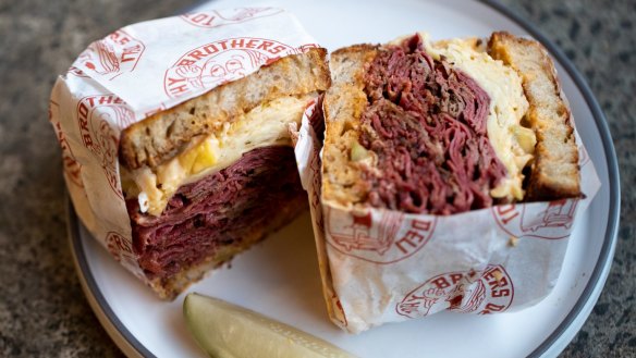 Go-to dish: Reuben with hand-sliced pastrami on rye.