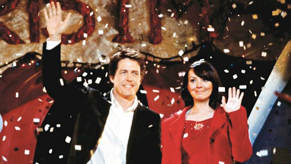Hugh Grant and Martine McCutcheon in Love Actually.
