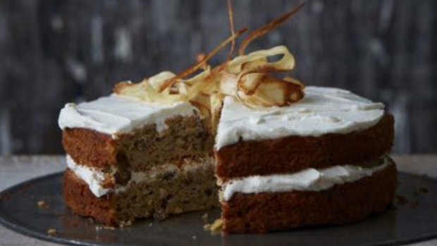 Parsnip and maple syrup cake from Grow, Cook, Nourish - a kitchen garden companion in 500 recipes by Darina Allen.