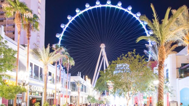 A new shopping mall leads to The High Roller at Linq.