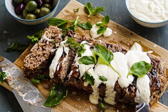 Six-ish ingredient Greek lamb meatloaf.