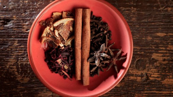 Take a cue from mulled wine and add Christmassy spices to tea or porridge.